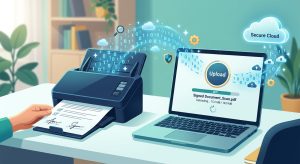 Scanned and notarized corporate documents uploaded for paperless SEC filing